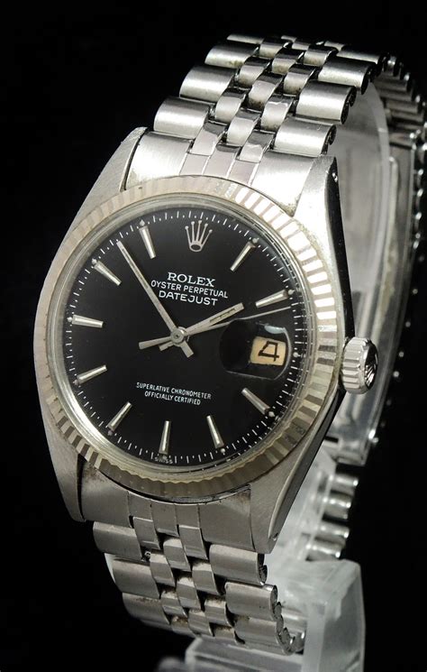 rolex 1601 black hands|rolex datejust reference 1601.